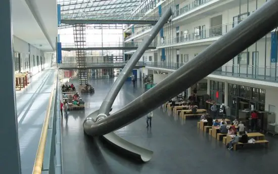 A University Installed Giant Slides Instead of Stairs