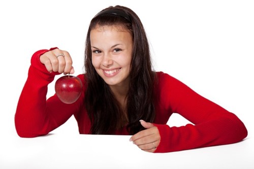 throwing an Apple to a Woman