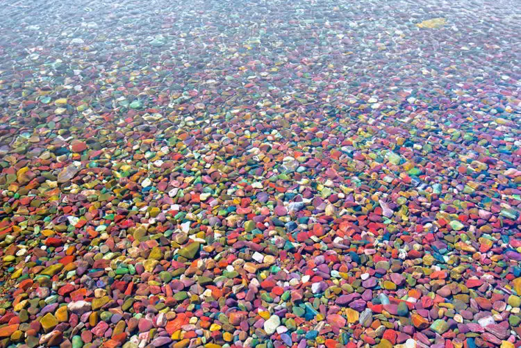 The Colored Pebbles of Lake McDonald 3 ©Jinrui Qu/flickr
